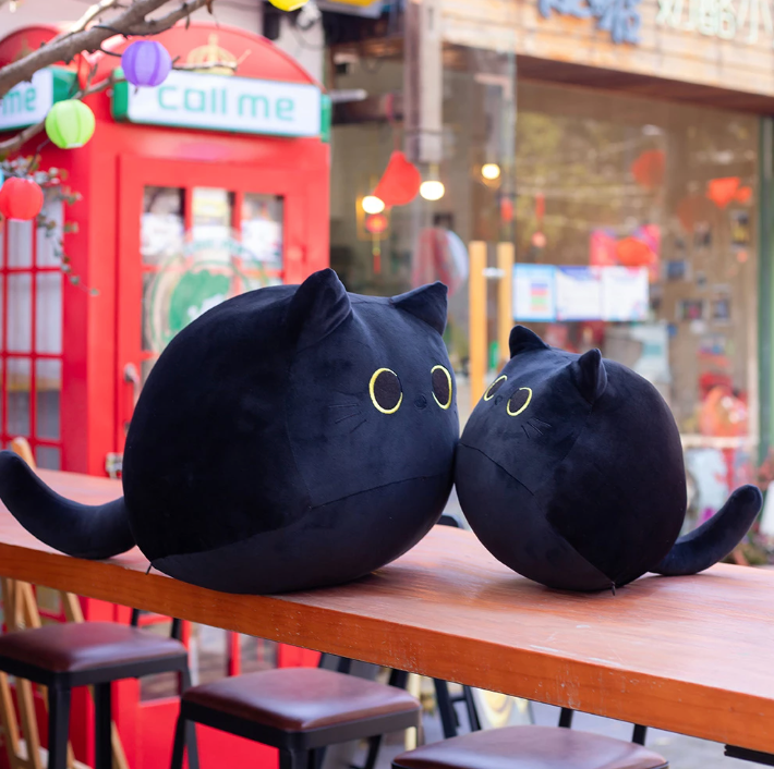 Kawaii Anime Black Cat Soft Plush