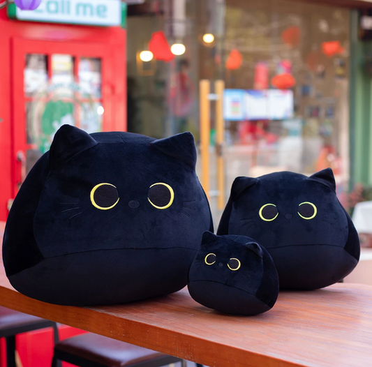 Kawaii Anime Black Cat Soft Plush