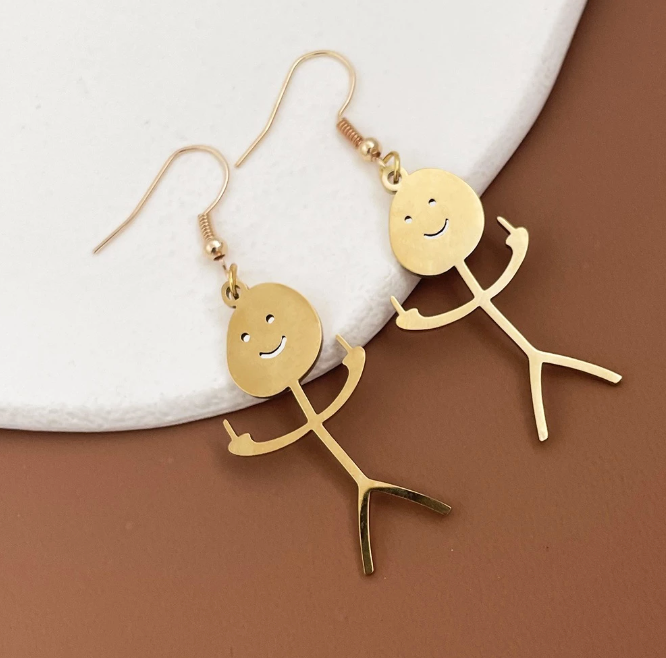 Funny F.ck You Earrings