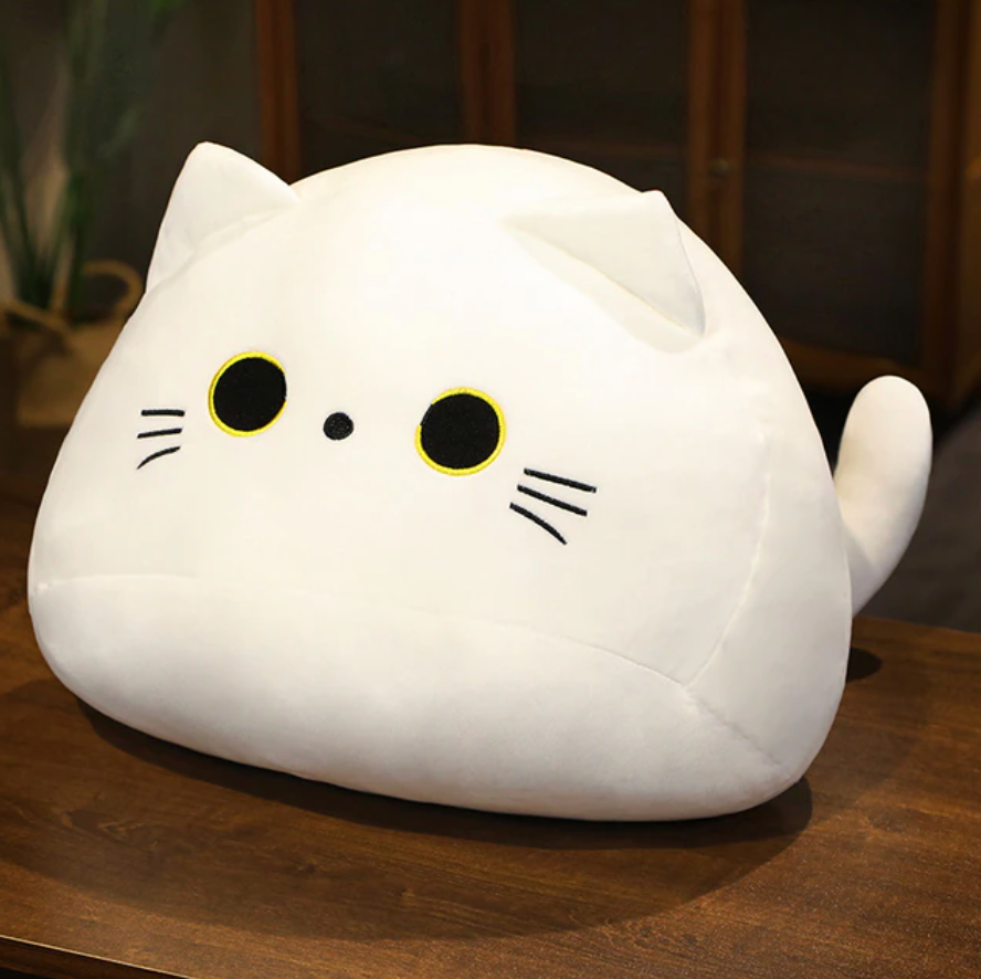 Soft Kawaii Cat Plush - 4 Available Colors