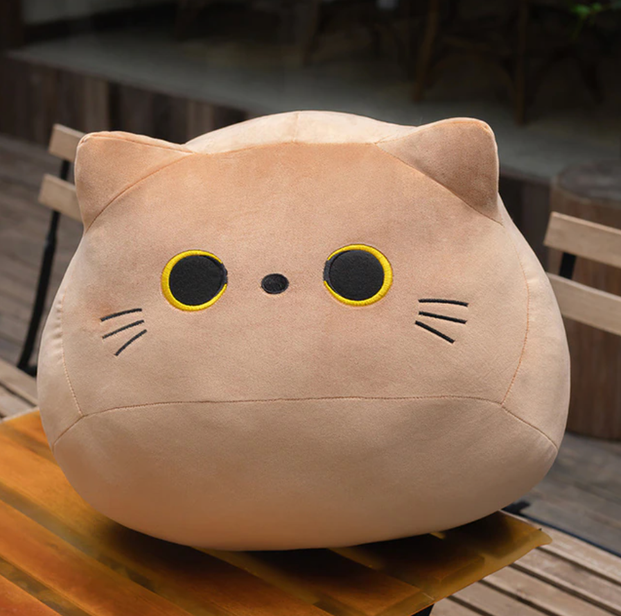 Soft Kawaii Cat Plush - 4 Available Colors
