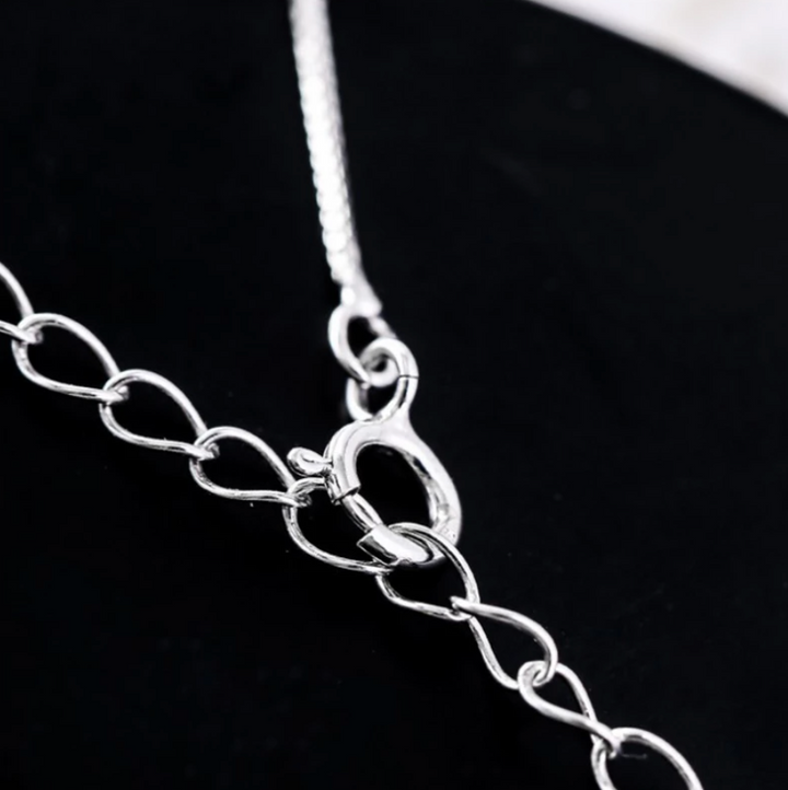 Sterling Silver Cat On The Moon Necklace
