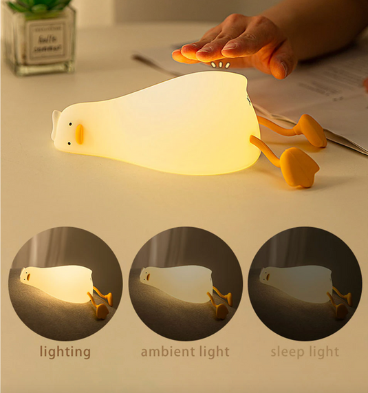 Translation missing: en.Lying Flat Duck Night Light, LED Squishy Duck Lamp