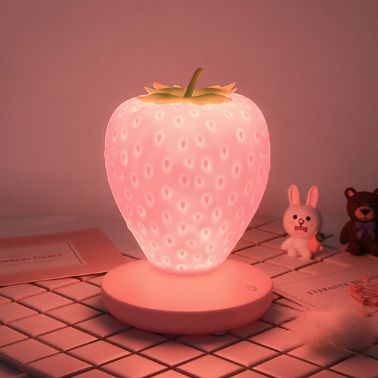Translation missing: en.Cute Silicone Strawberry Lamp, Strawberry Night Light