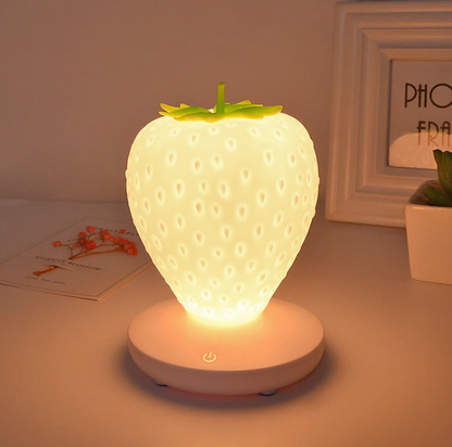 Cute Silicone Strawberry Lamp, Strawberry Night Light