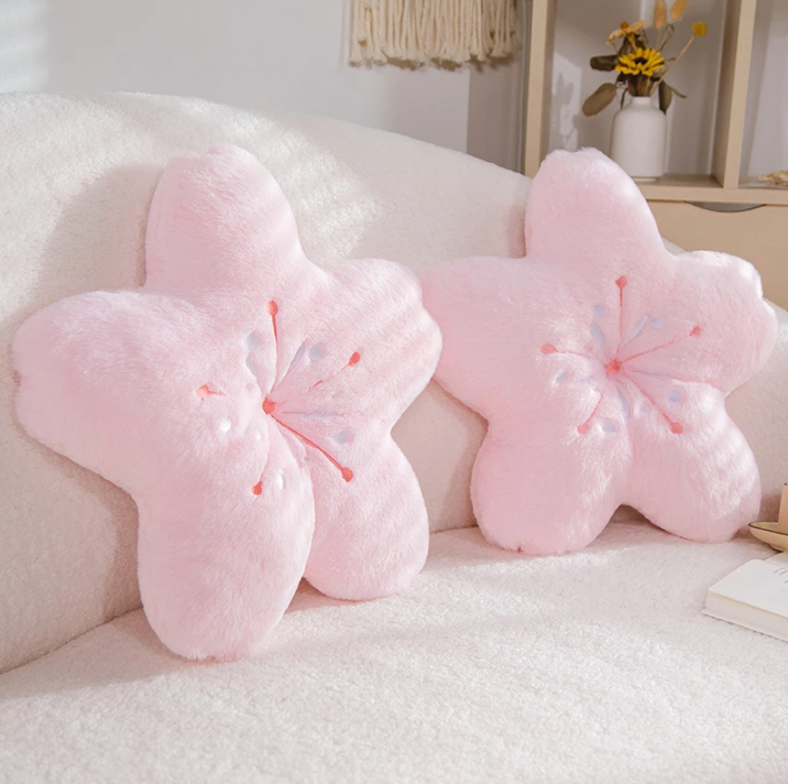 Sakura Cherry Blossom Pillow Cushion Plush for Bedroom
