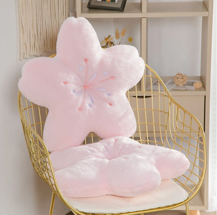 Sakura Cherry Blossom Pillow Cushion Plush for Bedroom