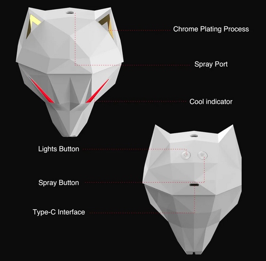 Translation missing: en.Modern Minimalistic Wolf Head Humidifier