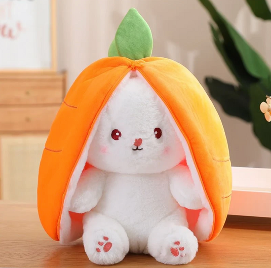 Translation missing: en.Reversible Carrot Strawberry Bunny Plushies