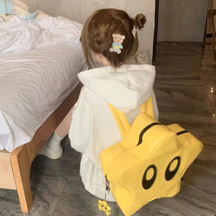 Cute Kawaii Yellow Star Backpack