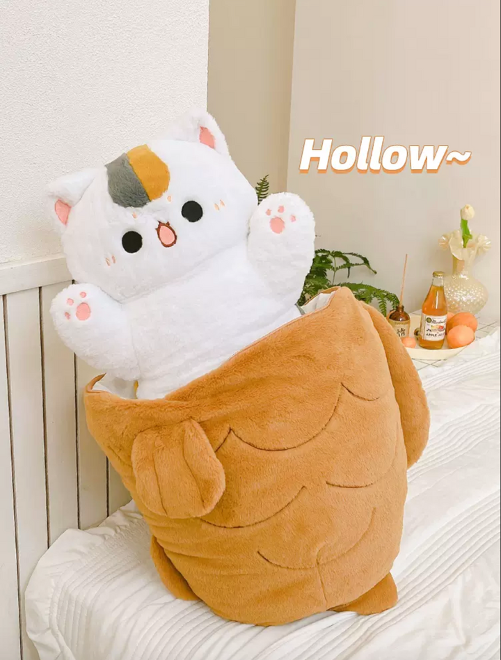 Taiyaki Cookie with Cat inside Big Plush
