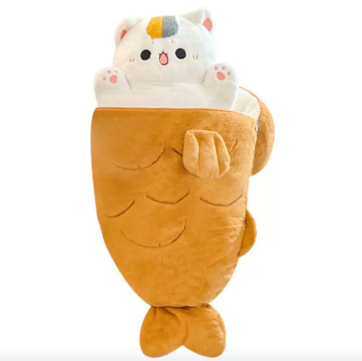 Taiyaki Cookie with Cat inside Big Plush