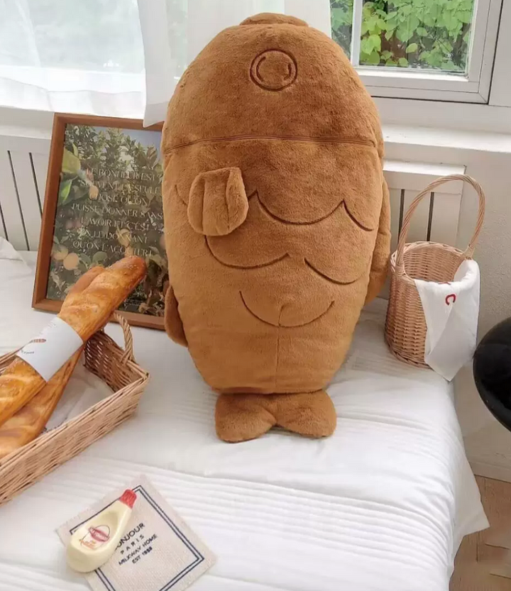 Taiyaki Cookie with Cat inside Big Plush