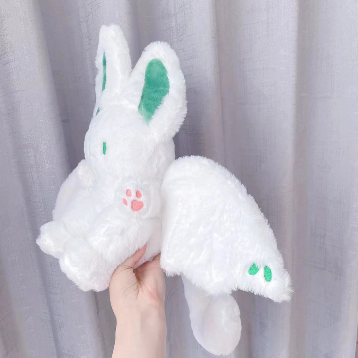 Adorable White Bat Plush