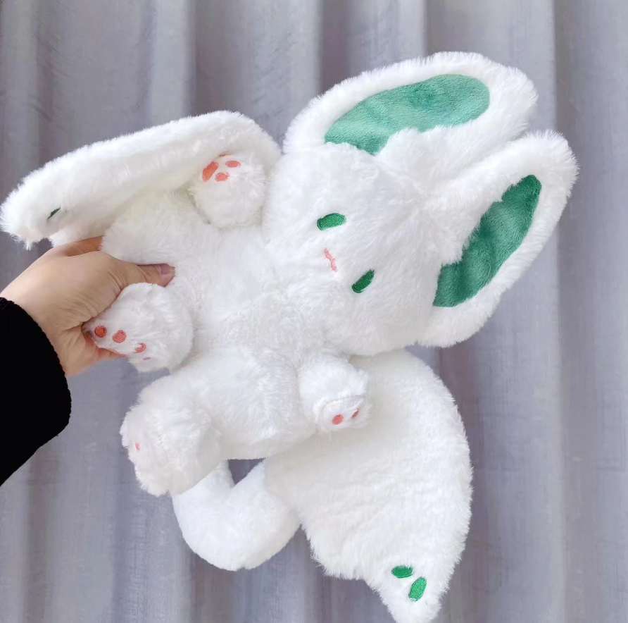 Adorable White Bat Plush