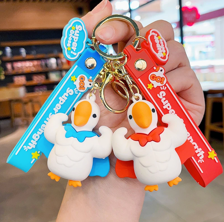 Funny Buff Ducks Keychains