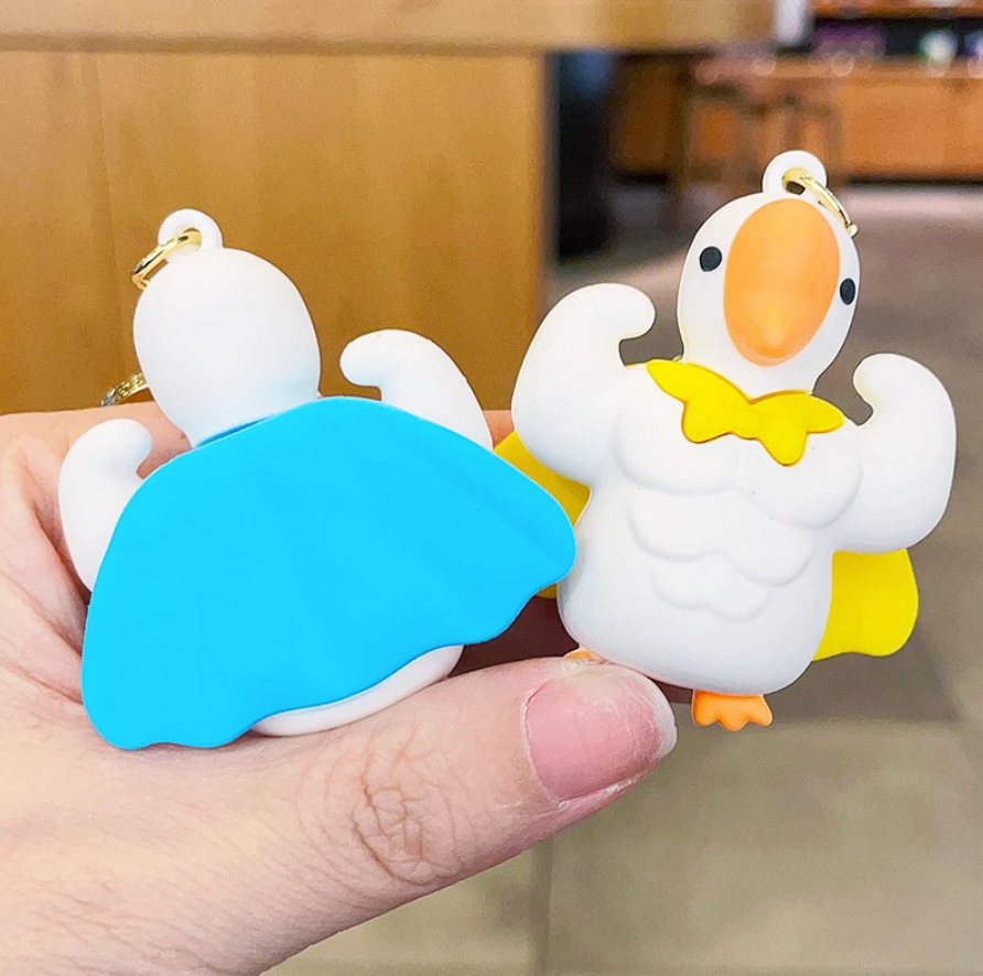 Funny Buff Ducks Keychains