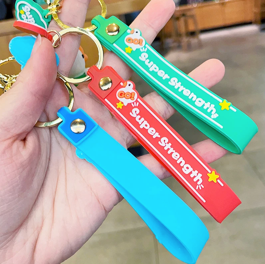 Funny Buff Ducks Keychains