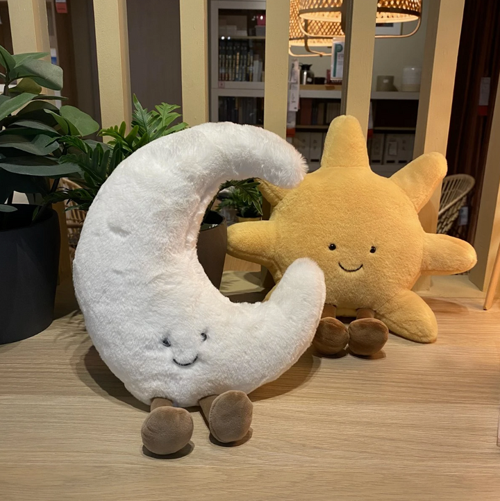 Adorable Sun and Moon Sunshine Decorative Plush Pillows