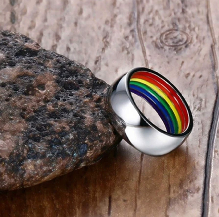 Rainbow flag Colorful ring
