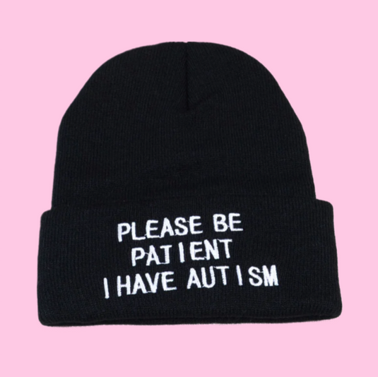 Translation missing: en.Please Be Patient I Have Autism Cuffed Beanie | Autism Awareness Hat