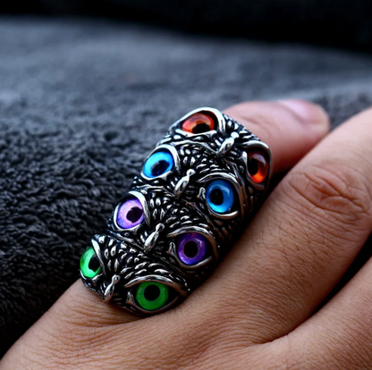 Adjustable Eyes Owl Ring