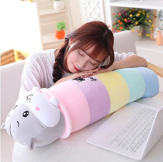 Translation missing: en.KAWAII PASTEL RAINBOW CUTE HAMSTER LONG PLUSH PILLOW