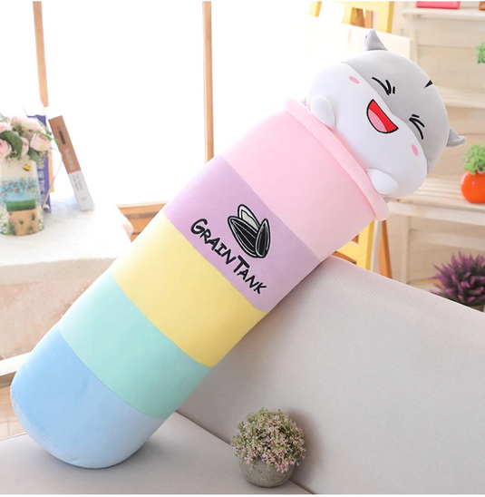 Translation missing: en.KAWAII PASTEL RAINBOW CUTE HAMSTER LONG PLUSH PILLOW