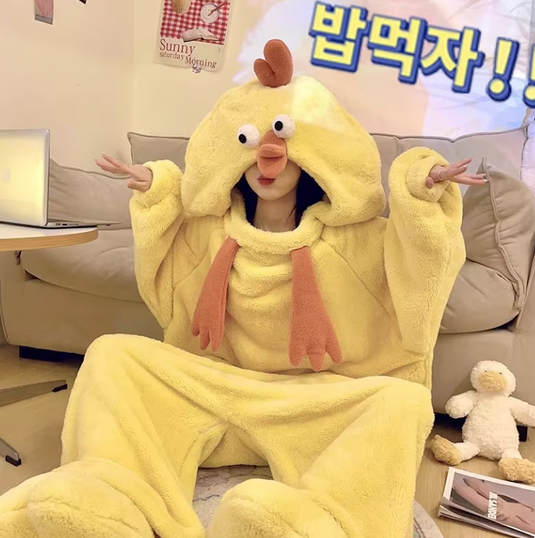 Translation missing: en.Chicken Robe and Slippers Pajamas