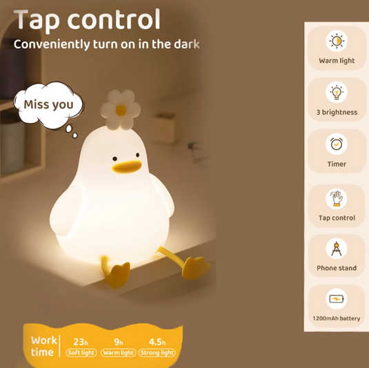 Translation missing: en.Adorable Cottagecore LED Squishy Duck Lamp