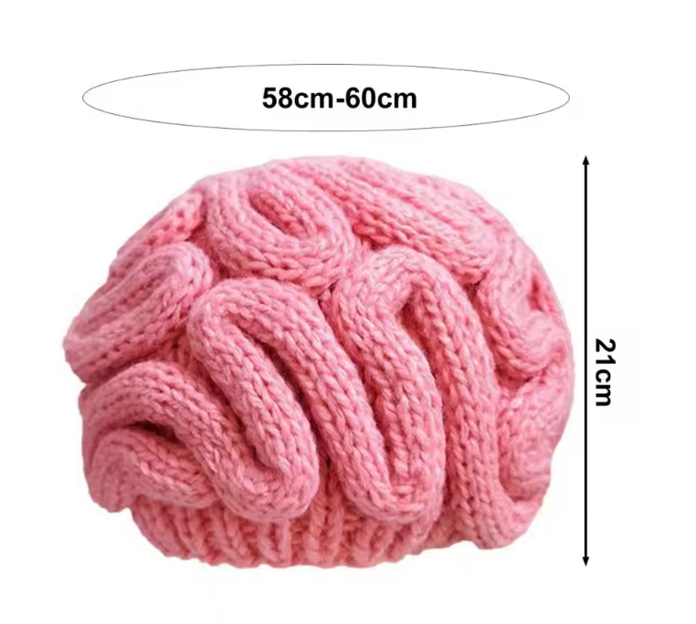 Creative Brain Design Knitted Beanie Hat