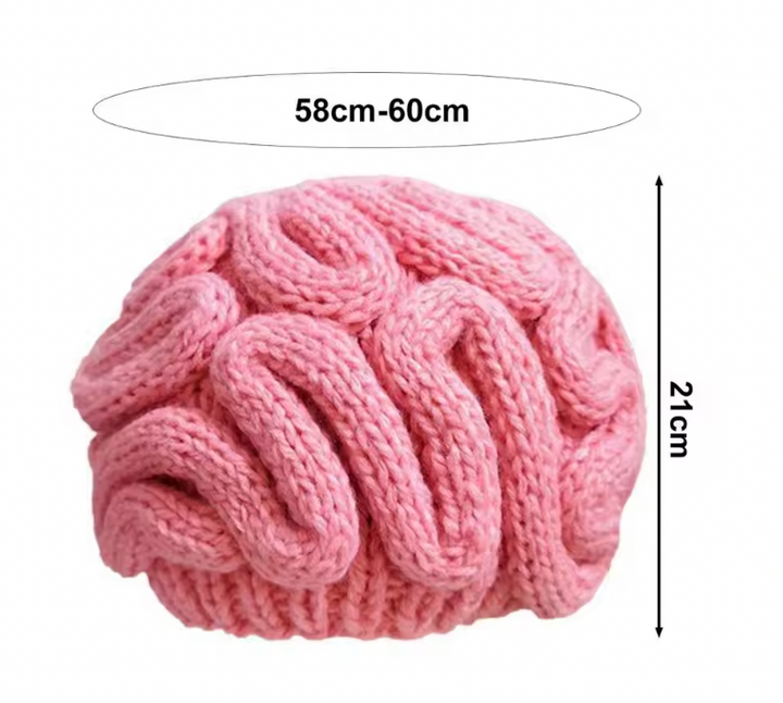 Creative Brain Design Knitted Beanie Hat