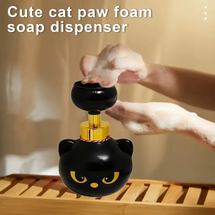 Translation missing: en.Cute Cat Paw Foam Soap Dispenser – TikTok Viral Refillable Hand Soap Pump for Bathroom &amp; Kitchen Decor