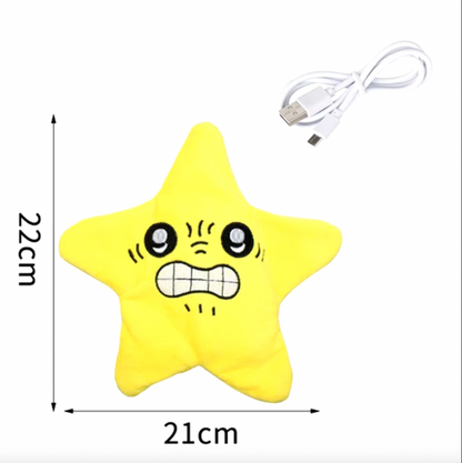 ANGRY MOVING STAR PLUSH KEYCHAIN TOY