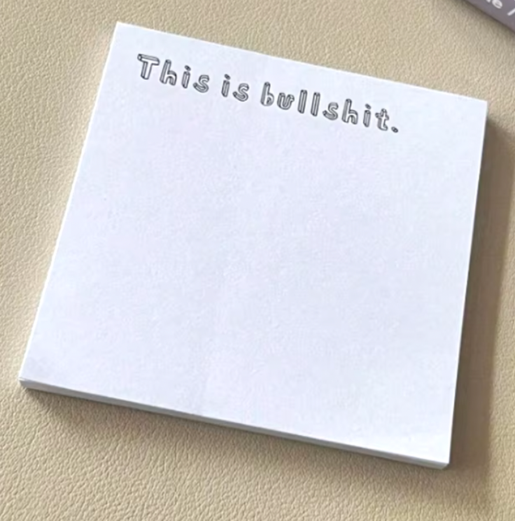 Funny Relatable sticky notes 5 Styles
