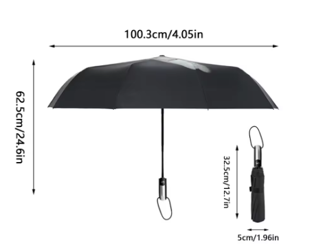 Funny Middle Finger Umbrella – Anti-Rain Statement Parasol, Windproof Folding Gag Gift
