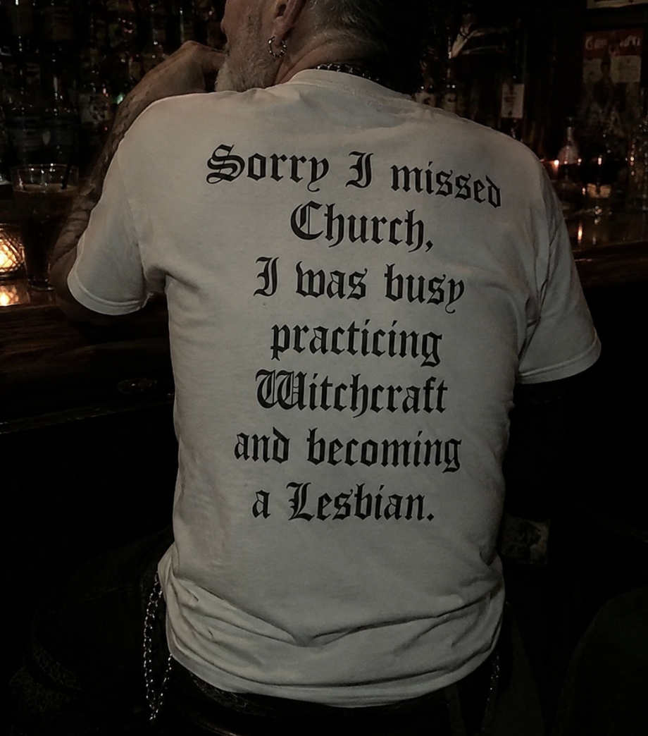 Translation missing: en.Sorry I missed Church I was Busy Practicing Witchcraft and Becoming a Lesbian Graphic T-Shirt