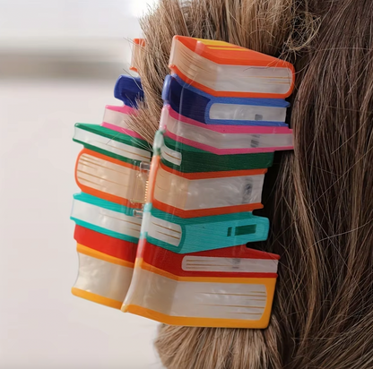 BOOK LOVER HAIR CLAW