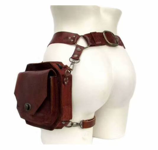Translation missing: en.MEDIEVAL STYLE LEATHER BELT POUCH BAG