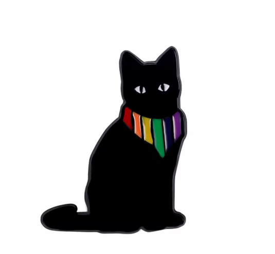 Translation missing: en.Purrfectly Evil &amp; Proud Black Cat Enamel Pin