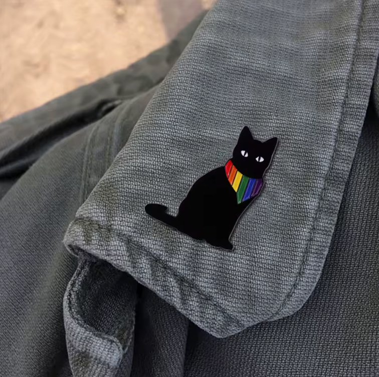 Translation missing: en.Purrfectly Evil &amp; Proud Black Cat Enamel Pin
