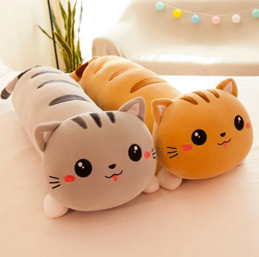 Translation missing: en.KAWAII CUTE CAT LONG PLUSH PILLOW - 2 colors available