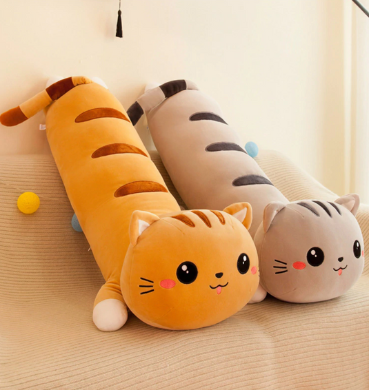 Translation missing: en.KAWAII CUTE CAT LONG PLUSH PILLOW - 2 colors available