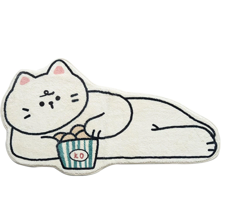 Kawaii Cat Bath Mat