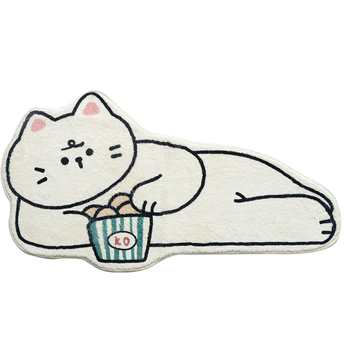 Kawaii Cat Bath Mat