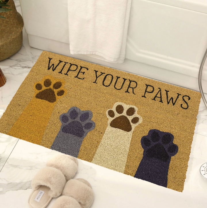 Wipe Your Paws Cat Mat