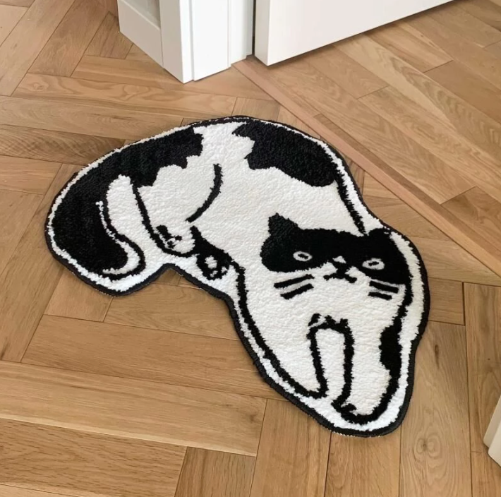 Black and white cat MAT