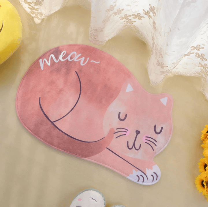 2 Different Colors Meow CAT BATH MAT