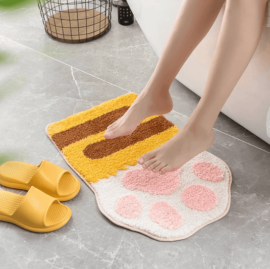 Translation missing: en.2 Different Colors little CAT paw BATH MAT