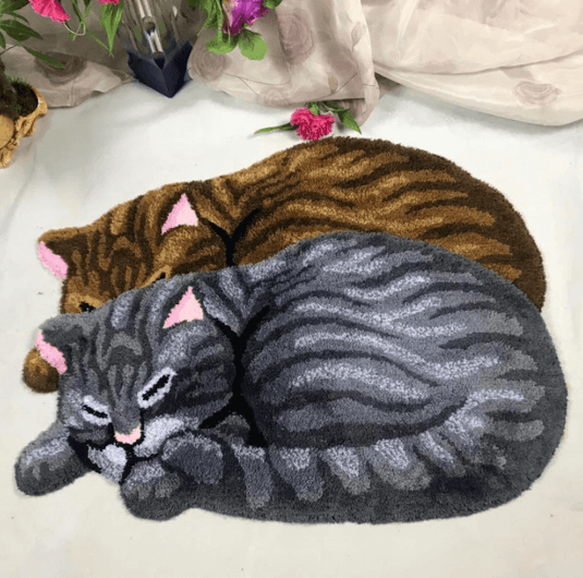 Translation missing: en.2 Different Colors Cozy Cats BATH MAT